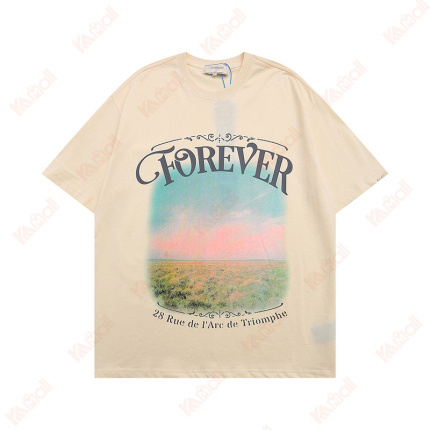 oil painting beige t shirts